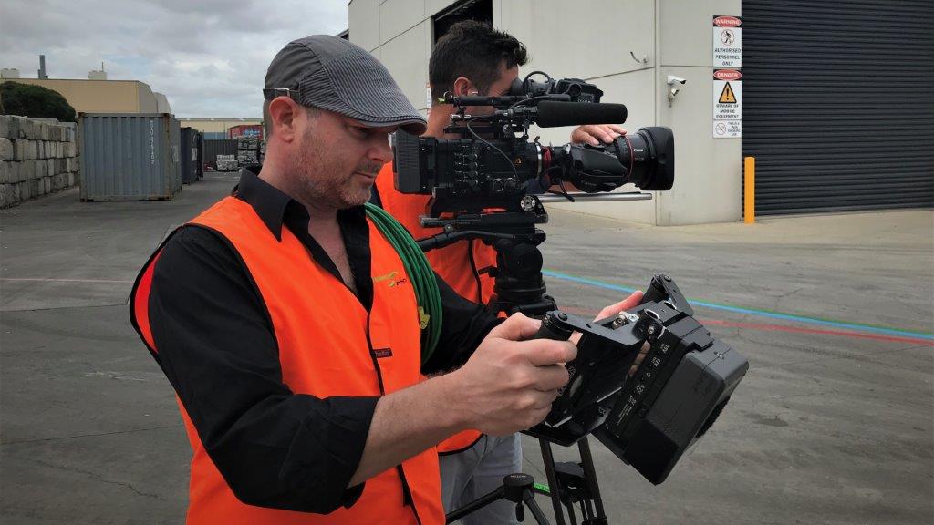 Cameraman with Director shooting