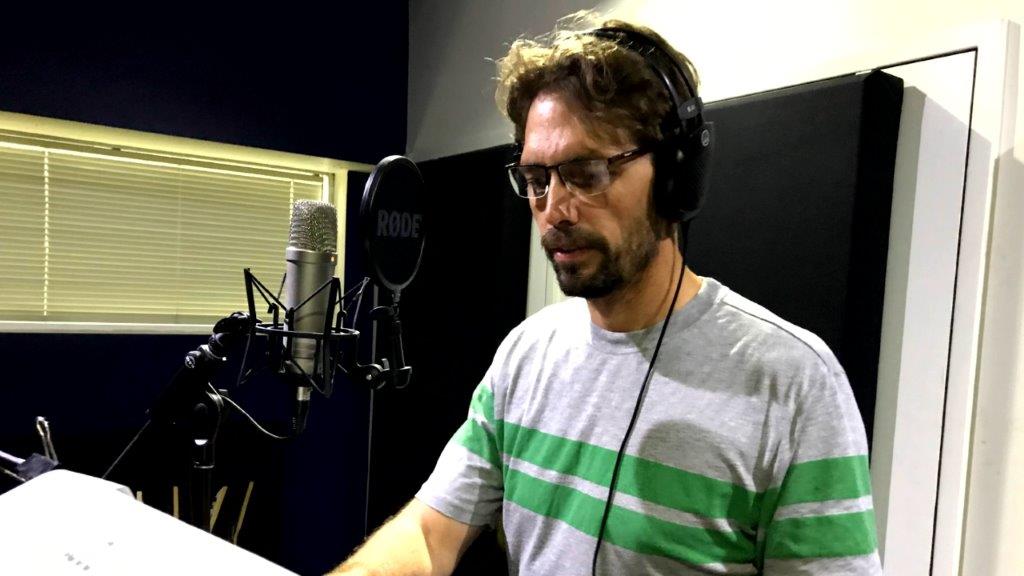 VO Artist in Studio Recording