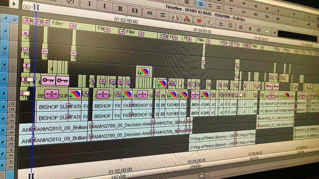 A edit timeline view