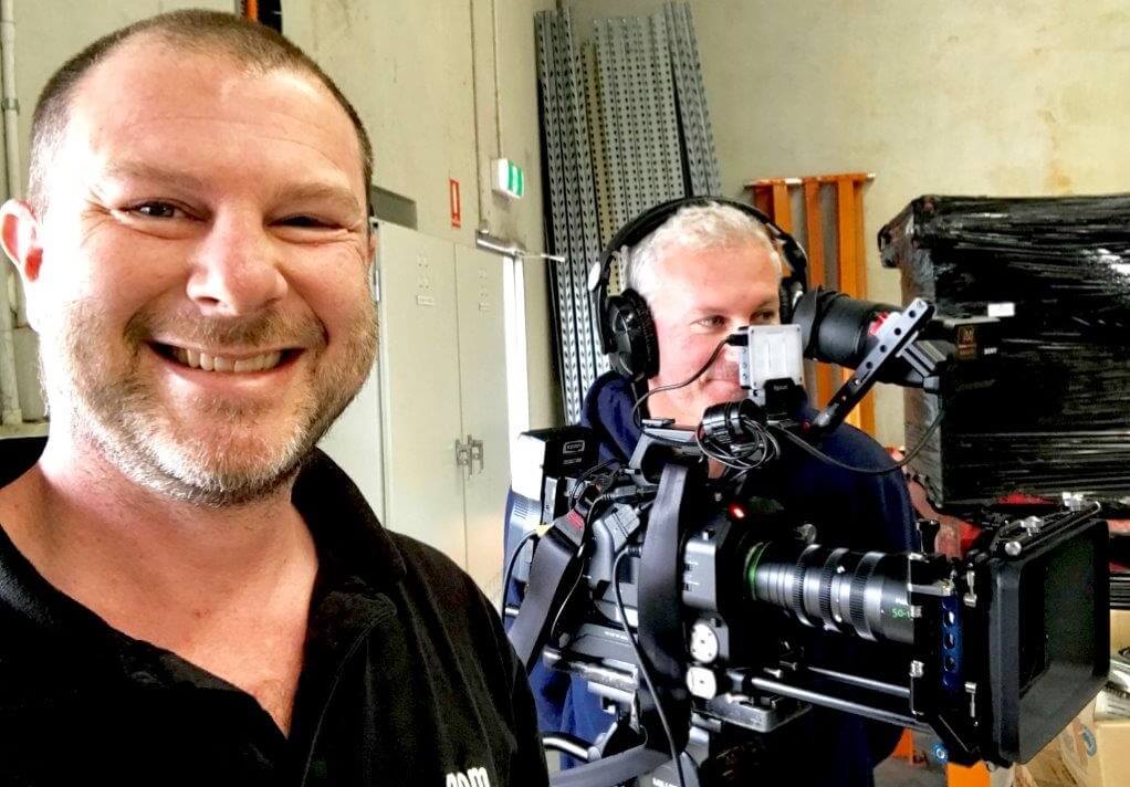 Video Director and Cameraman capturing vision 