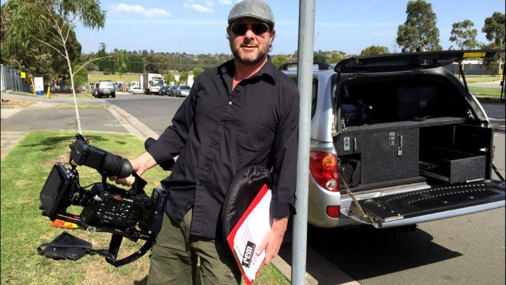 Director Josh Rockman with camera in hand