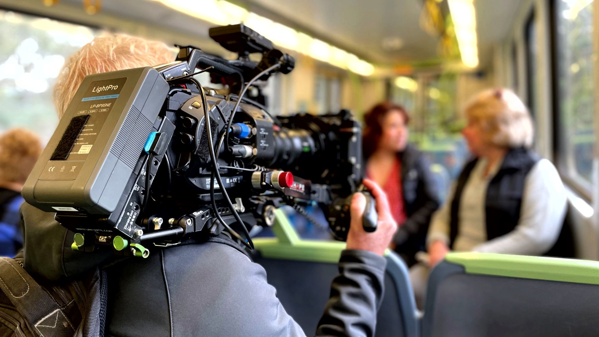 Video interview on a Melbourne train