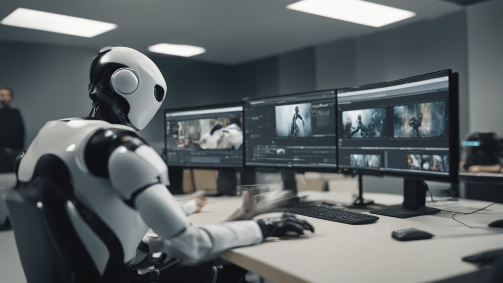 AI robot editor